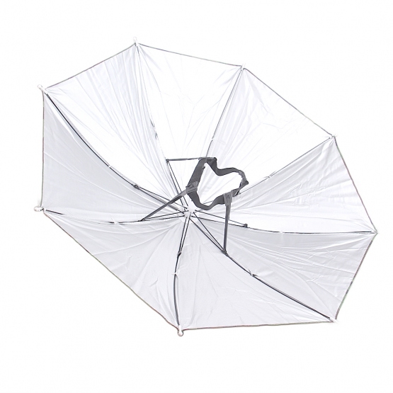 Skládací deštník na hlavu maskáčový