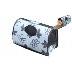 Skládací přenosná taška pro domácí zvířata modrá