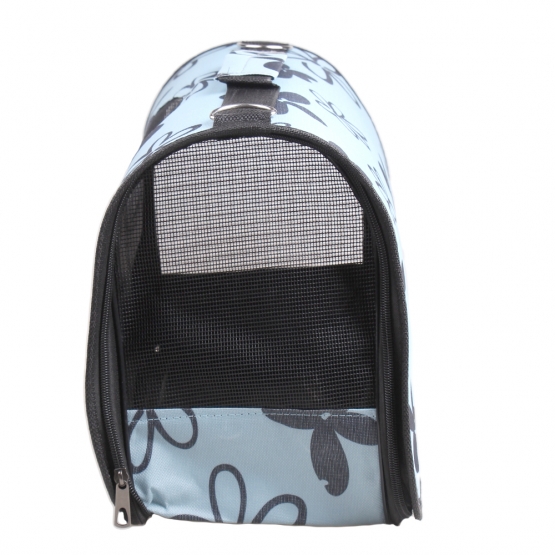 Skládací přenosná taška pro domácí zvířata modrá