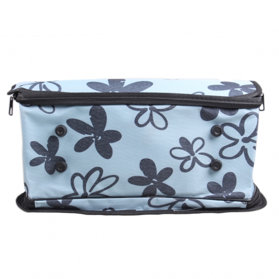 Skládací přenosná taška pro domácí zvířata modrá