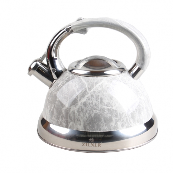 Kovová konvice 3l šedý mramor