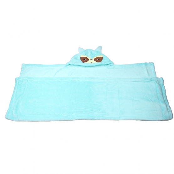 Dětská deka Happy Baby modrá – lemur