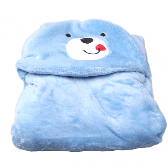 Dětská deka Happy Baby modrá – medvídek