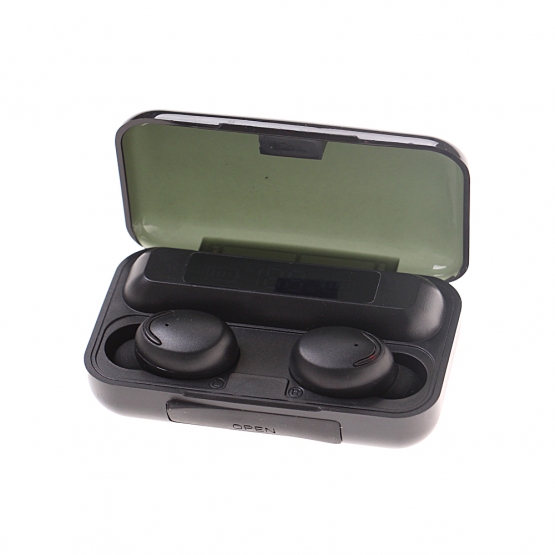 Bezdrátová sluchátka s powerbankou F9-5 černé