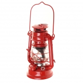 Petrolejová lampa 19 cm červená
