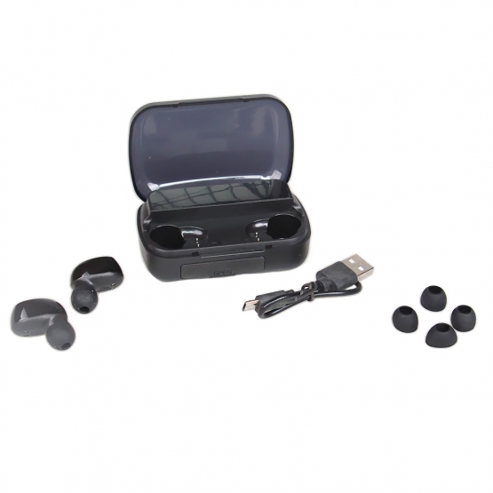 Bezdrátová sluchátka s powerbankou M10 černé