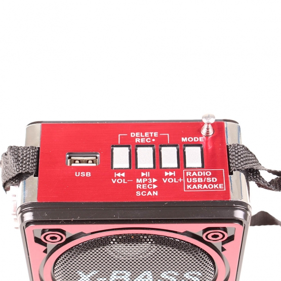 Multimediální rádio GM-6188TD červené