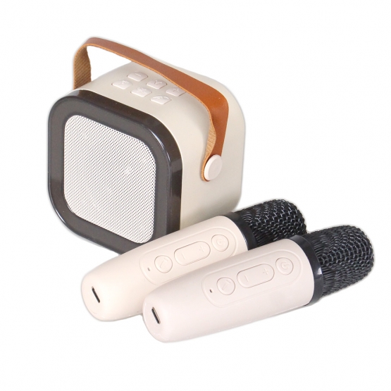 Mini karaoke zvukový systém béžový