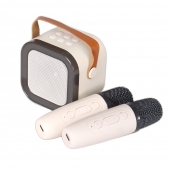 Mini karaoke zvukový systém béžový