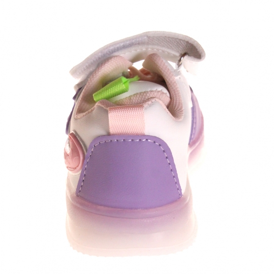 Dětské tenisky svítící tříbarevné fialové