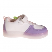 Dětské tenisky svítící tříbarevné fialové