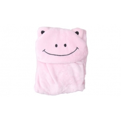 Dětská deka Happy Baby růžová – žabička