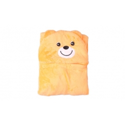 Dětská deka Happy Baby oranžová – medvídek