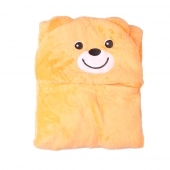Dětská deka Happy Baby oranžová – medvídek