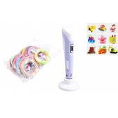 3D pero s LCD displejem modré