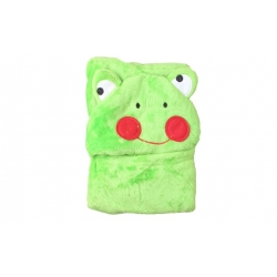 Dětská deka Happy Baby zelená – žabička s tváří