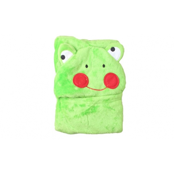 Dětská deka Happy Baby zelená – žabička s tváří