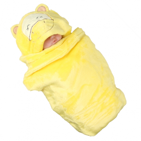 Dětská deka Happy Baby žlutá – lvíček