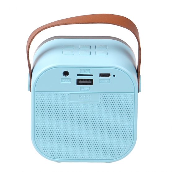 Mini karaoke zvukový systém modrý