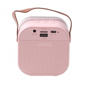 Mini karaoke zvukový systém růžový