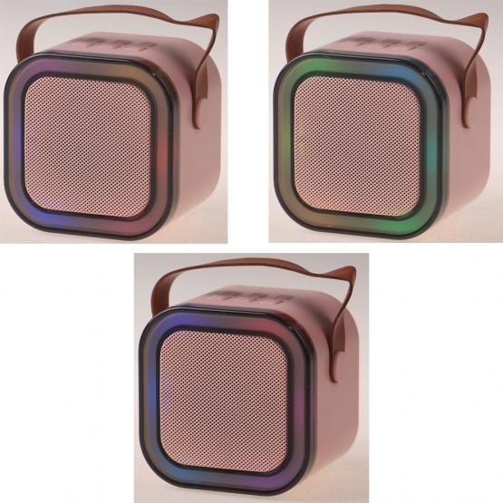 Mini karaoke zvukový systém růžový