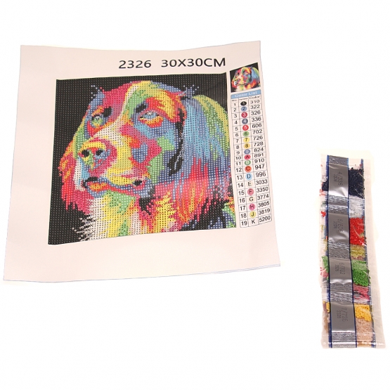 Diamantový obraz pejsek