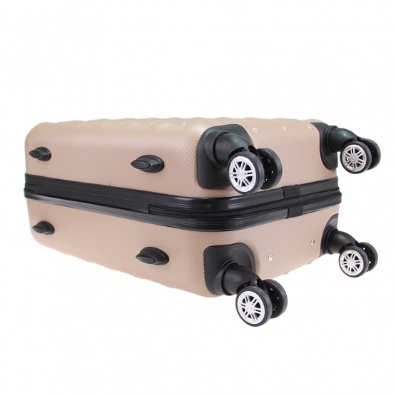 Sada 3 kufrů skořepinových LA2 béžová