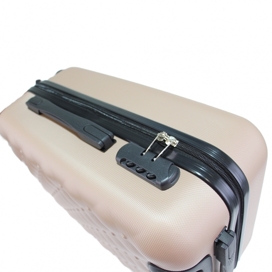 Sada 3 kufrů skořepinových LA2 béžová