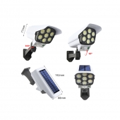 Solární osvětlení kamera s ovladačem