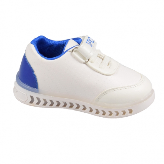 Dětské tenisky svítící bílomodré 