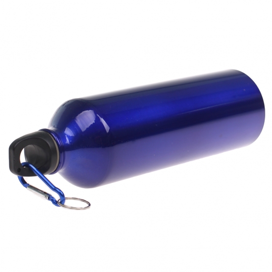 Lahev na vodu s karabinou modrá