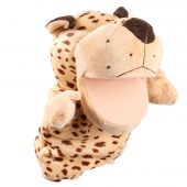 Plyšový maňásek na ruku levhart