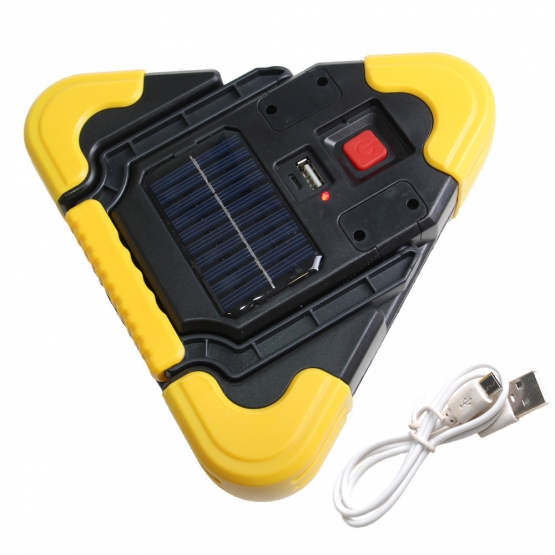 Výstražný solární LED trojúhelník HB-6609