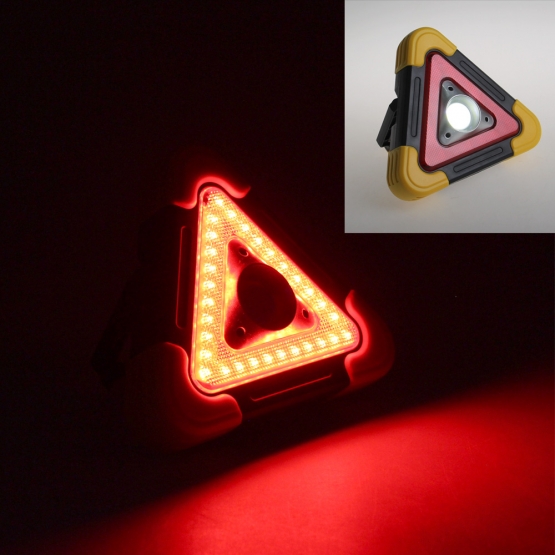 Výstražný solární LED trojúhelník HB-6609