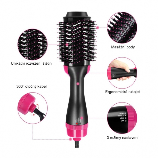 Vysoušeč vlasů 2 v 1