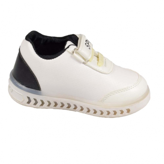 Dětské tenisky svítící bíločerné 