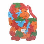 Vzdělávací dřevěné puzzle lev var.1