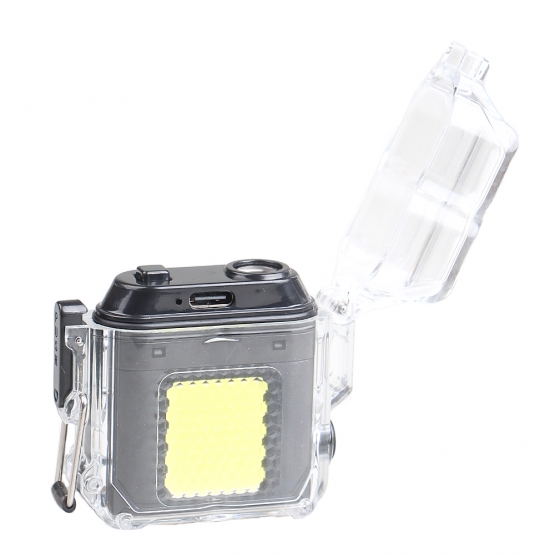 Elektrický spirálový zapalovač černý