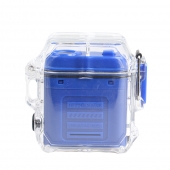 Elektrický spirálový zapalovač modrý