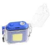 Elektrický spirálový zapalovač modrý