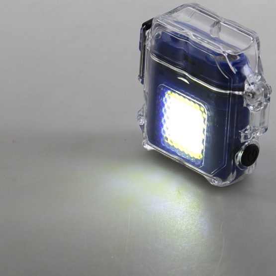 Elektrický spirálový zapalovač modrý