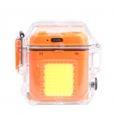 Elektrický spirálový zapalovač oranžový