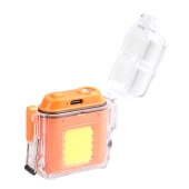 Elektrický spirálový zapalovač oranžový