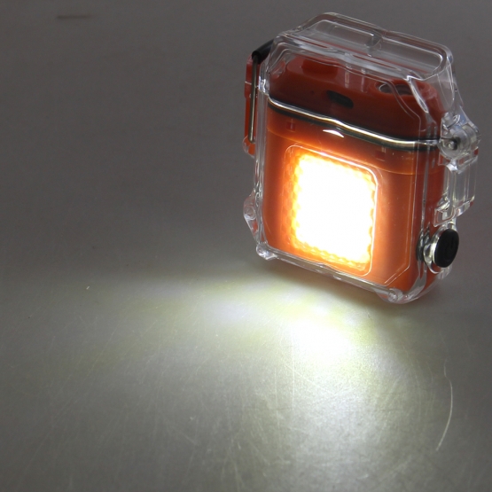 Elektrický spirálový zapalovač oranžový