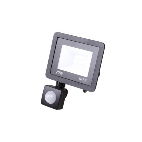 LED reflektor s pohybovým čidlem 20 W IP66