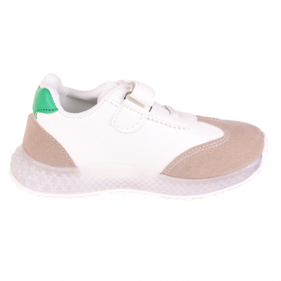 Dětské tenisky svítící se špičkou žlutozelené var.1