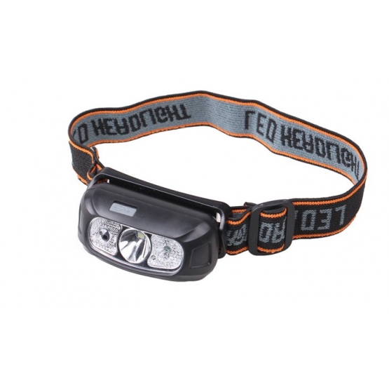 Outdoorová LED čelovka černá