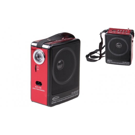 Přenosné rádio YG-901UAT červené