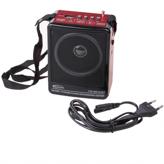 Přenosné rádio YG-901UAT červené