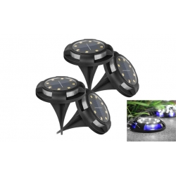 Solární zahradní zápustné LED světlo 4ks